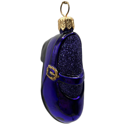 Patricia Breen Little One's Shoe Purple Gold Buckle Christmas Tree Ornament CATZ