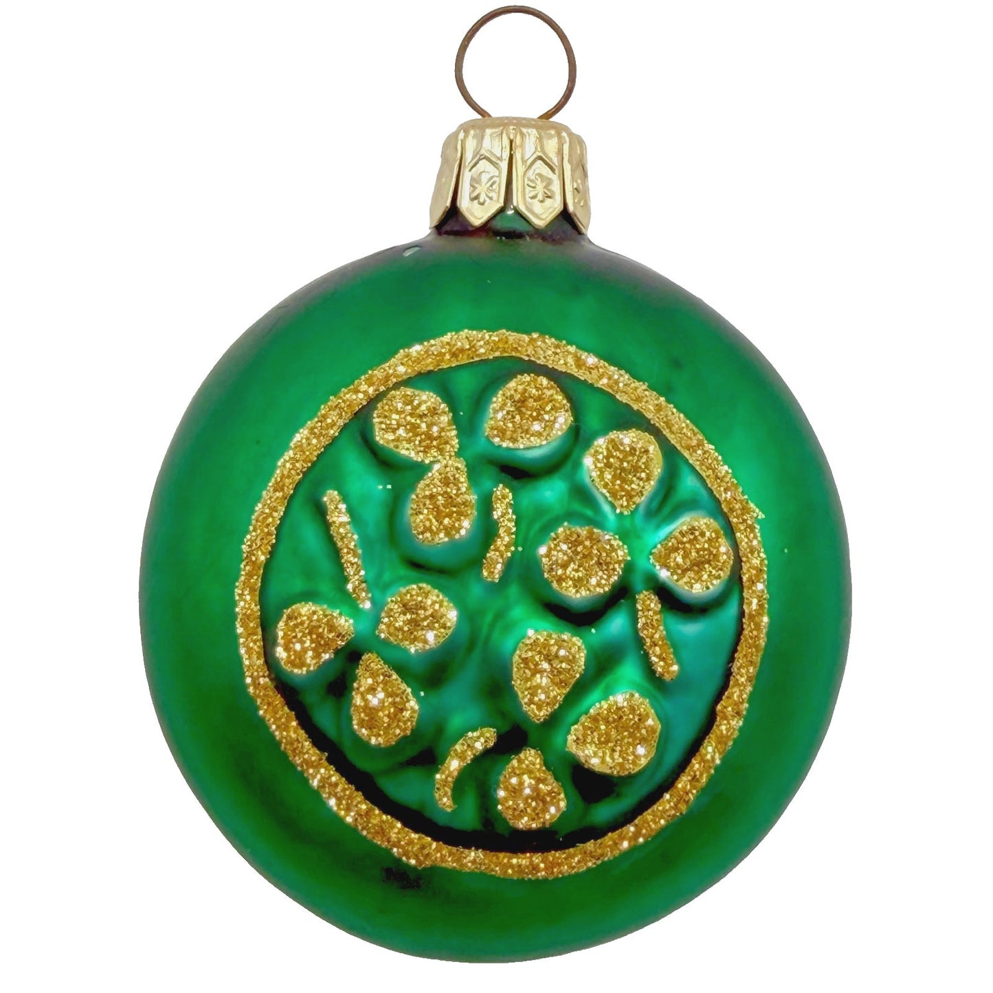 Patricia Breen Clover Medallion Round Shamrock Christmas Ornament 9600WA
