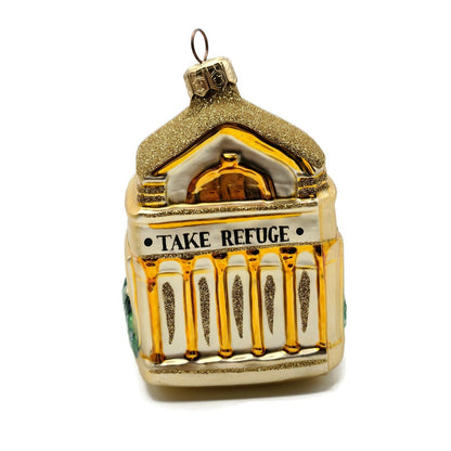 Patricia Breen Beaux Arts Facade St Louis Art Museum Gold Christmas Ornament