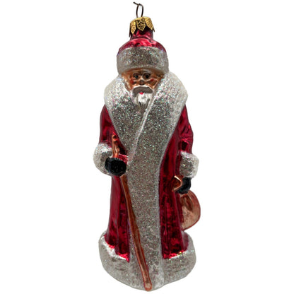 Christopher Radko Russian Santa Claus Red Robe Christmas Tree Ornament 91-112-1