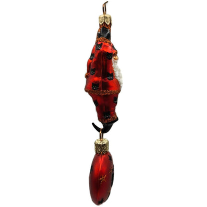 Patricia Breen Cirque de Nicoud Santa Medallion Kitty Faces Halloween Ornament