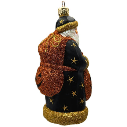 Patricia Breen Laden With Love Black Orange Stars Halloween Christmas Ornament