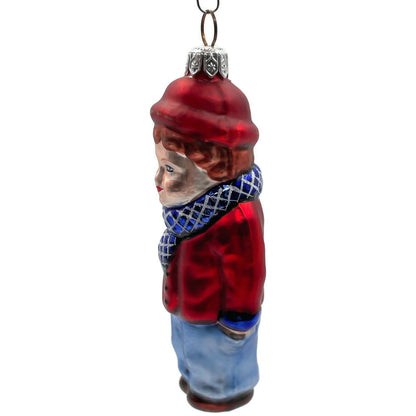 Patricia Breen Henry The Victorian Boy Auburn Hair Red Christmas Tree Ornament