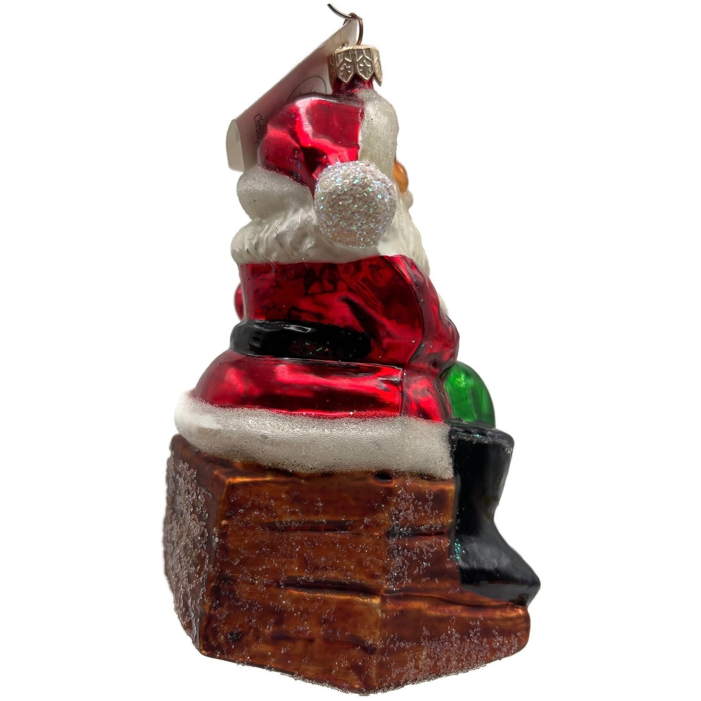 Christopher Radko Making A List Santa Claus Glass Christmas Ornament 97-222-0