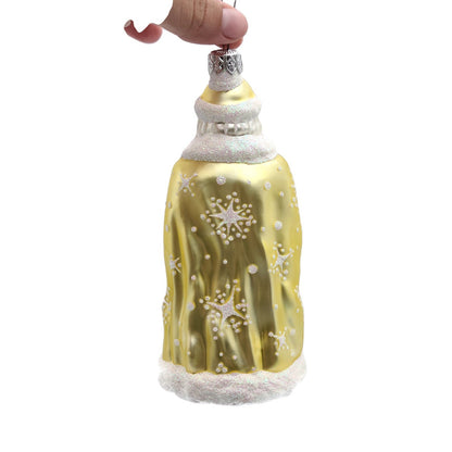 Patricia Breen Santa of the North Citrine Snowflakes Christmas Tree Ornament