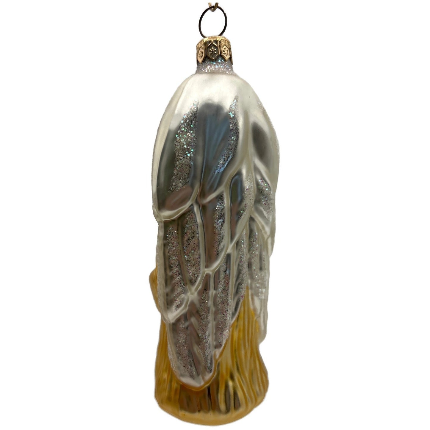 Patricia Breen Angel Of Peace Gold Blonde Glittered Wings Christmas Ornament