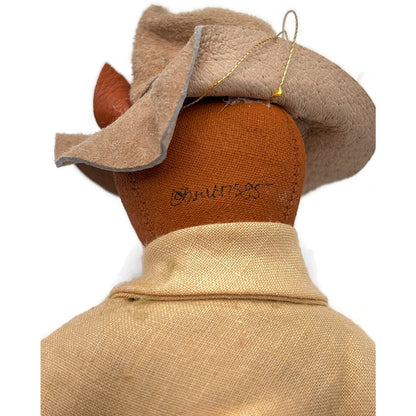 Gladys Boalt Brer Fox Uncle Remus Handmade Fabric Christmas Tree Ornament Signed