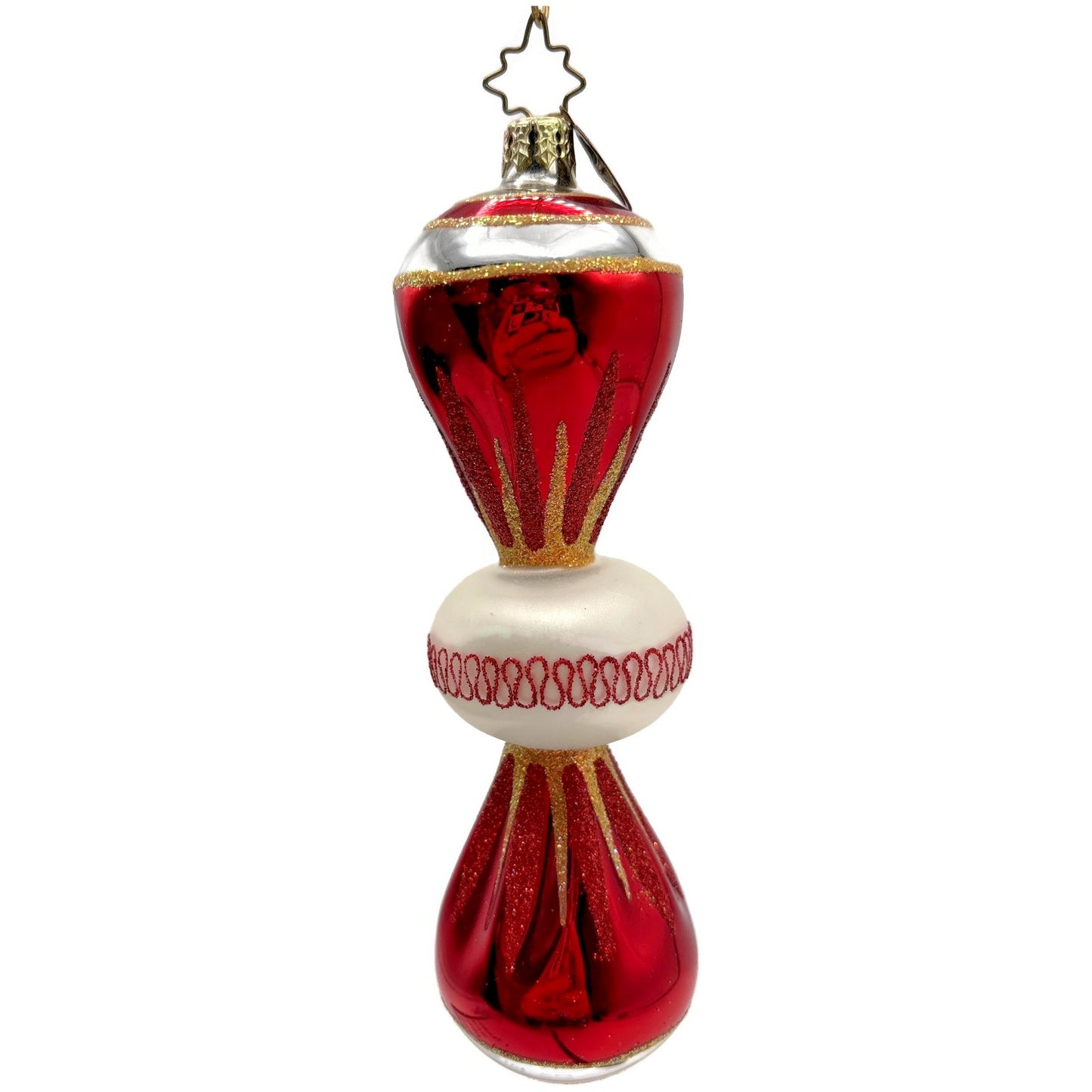 Christopher Radko Fantasia Party Pop Red Christmas Tree Ornament 1010454