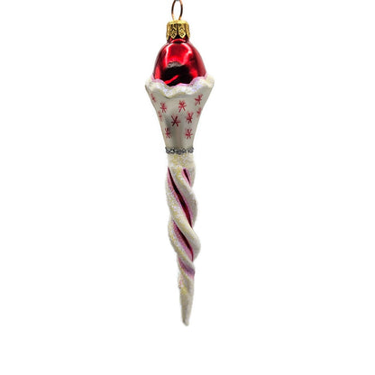 Christopher Radko Jack Frost Jr Red Snow Twist Christmas Tree Ornament 98-265-0