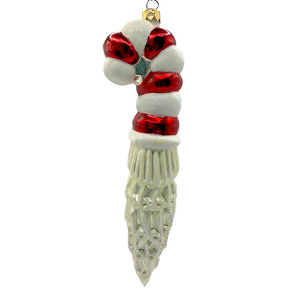 Christopher Radko St Peppermint Candy Cane Hat Santa Christmas Ornament 99-108-0