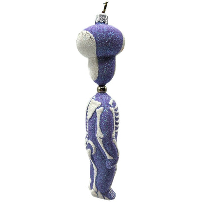 Patricia Breen Kinetic Skelton Lavender Halloween Christmas Tree Ornament 2325