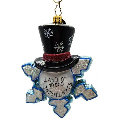 Christopher Radko Land Of 10,000 Snowflakes Minnesota Christmas Ornament 3011612