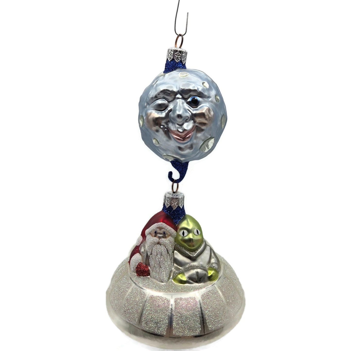 Patricia Breen Christmas in the Cosmos Santa Claus Alien Christmas Tree Ornament