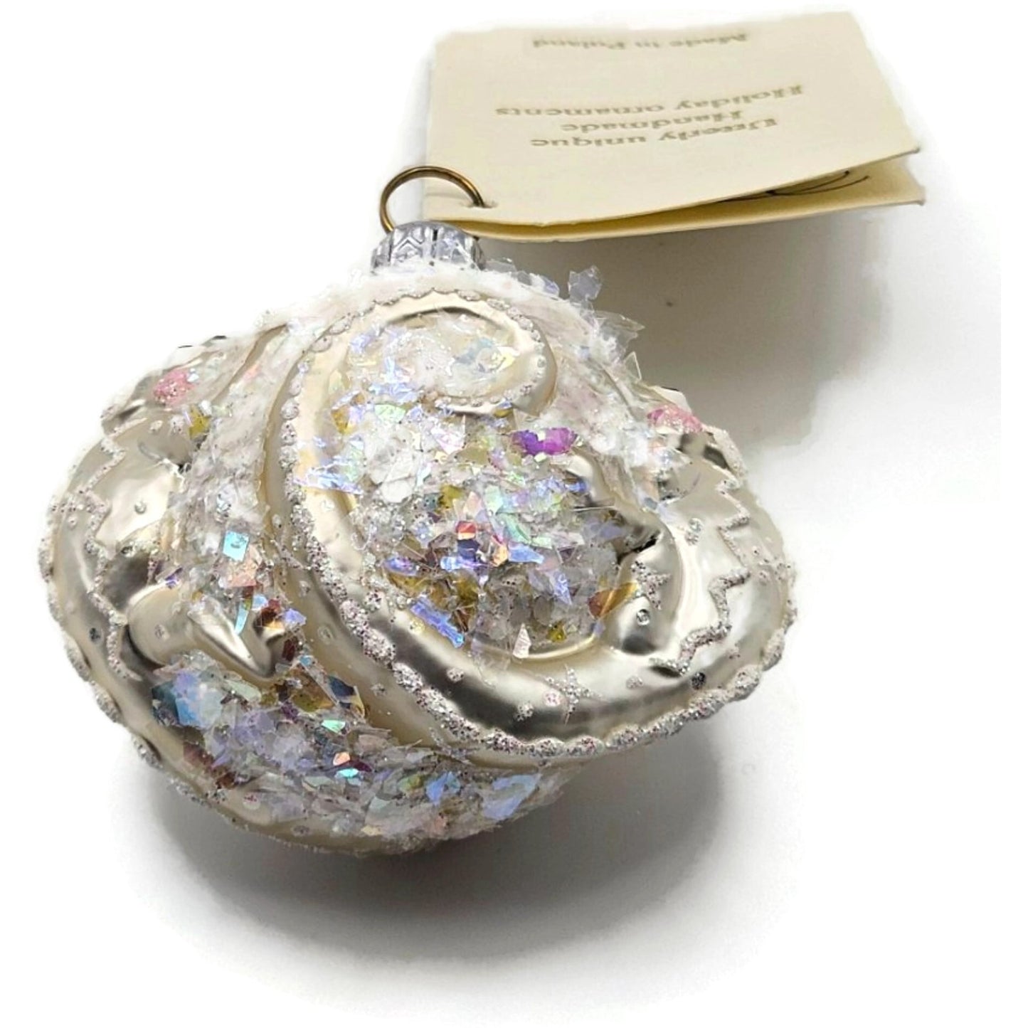 Patricia Breen For James Twice Snowflakes Pearl Chameleon Christmas Ornament