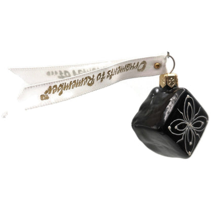 Truffle Candy Ornaments To Remember Black Glass Sweet Treat Christmas Ornament