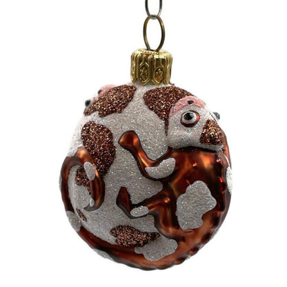 Patricia Breen For James Twice Brown Cow Chameleon Lizard Christmas Ornament