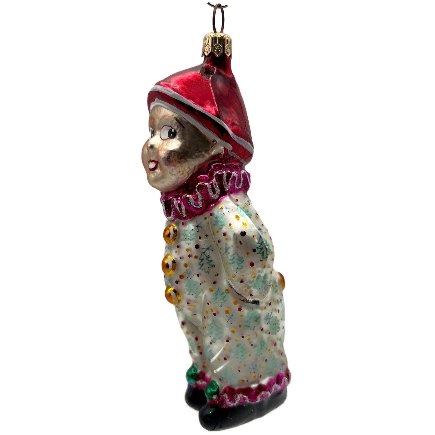 Christopher Radko Sweethearts Boy Clown Christmas Tree Ornament 95-099-1