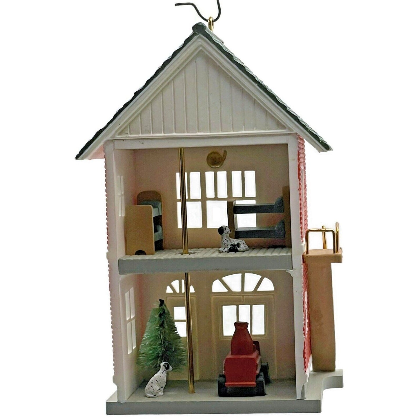 Hallmark Ornament Fire Station 1991 Nostalgic Christmas Village Tree Keepsake