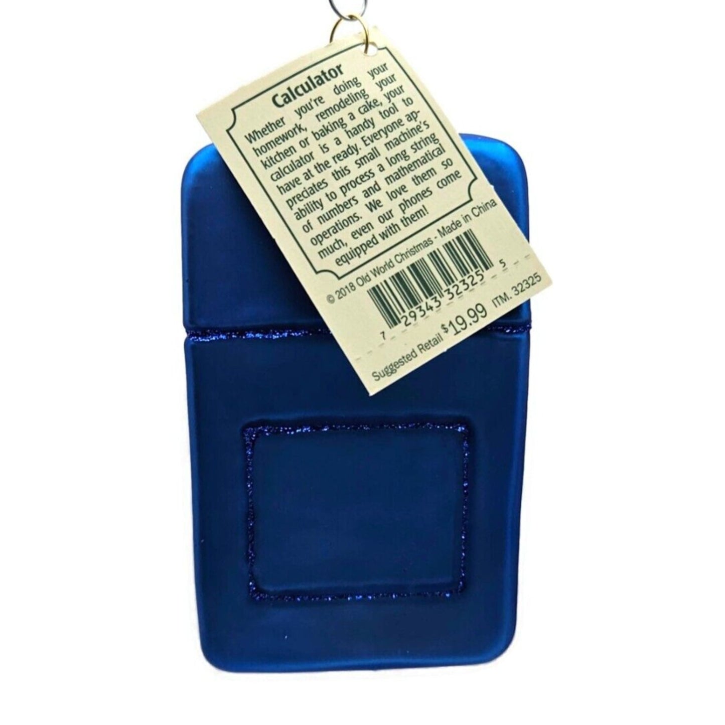 Old World Christmas Calculator Blown Glass Christmas Holiday Tree Ornament OWC