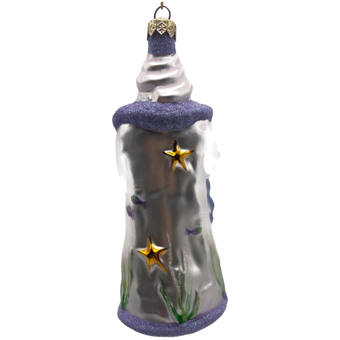Patricia Breen Poseidon Santa Deep Sea Lavender Summer Nautical Ornament CATZ
