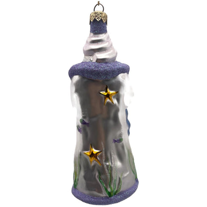 Patricia Breen Poseidon Santa Deep Sea Lavender Summer Nautical Ornament CATZ