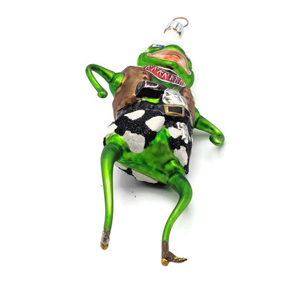 Slavic Treasures Rootin Tootin Toad Cowboy Frog Christmas Halloween Ornament
