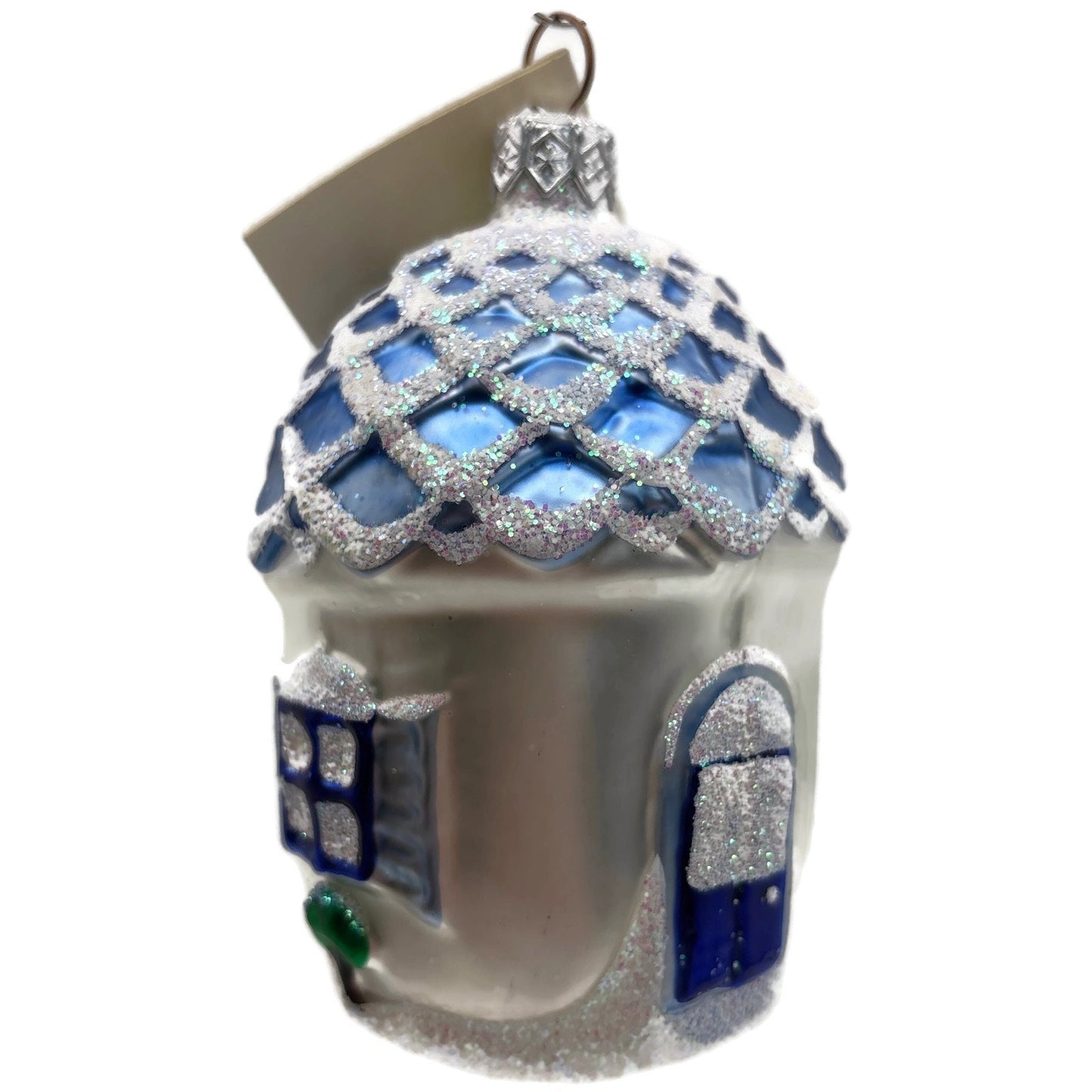 Patricia Breen Winter Acorn House Matte White Snowman Christmas Tree Ornament