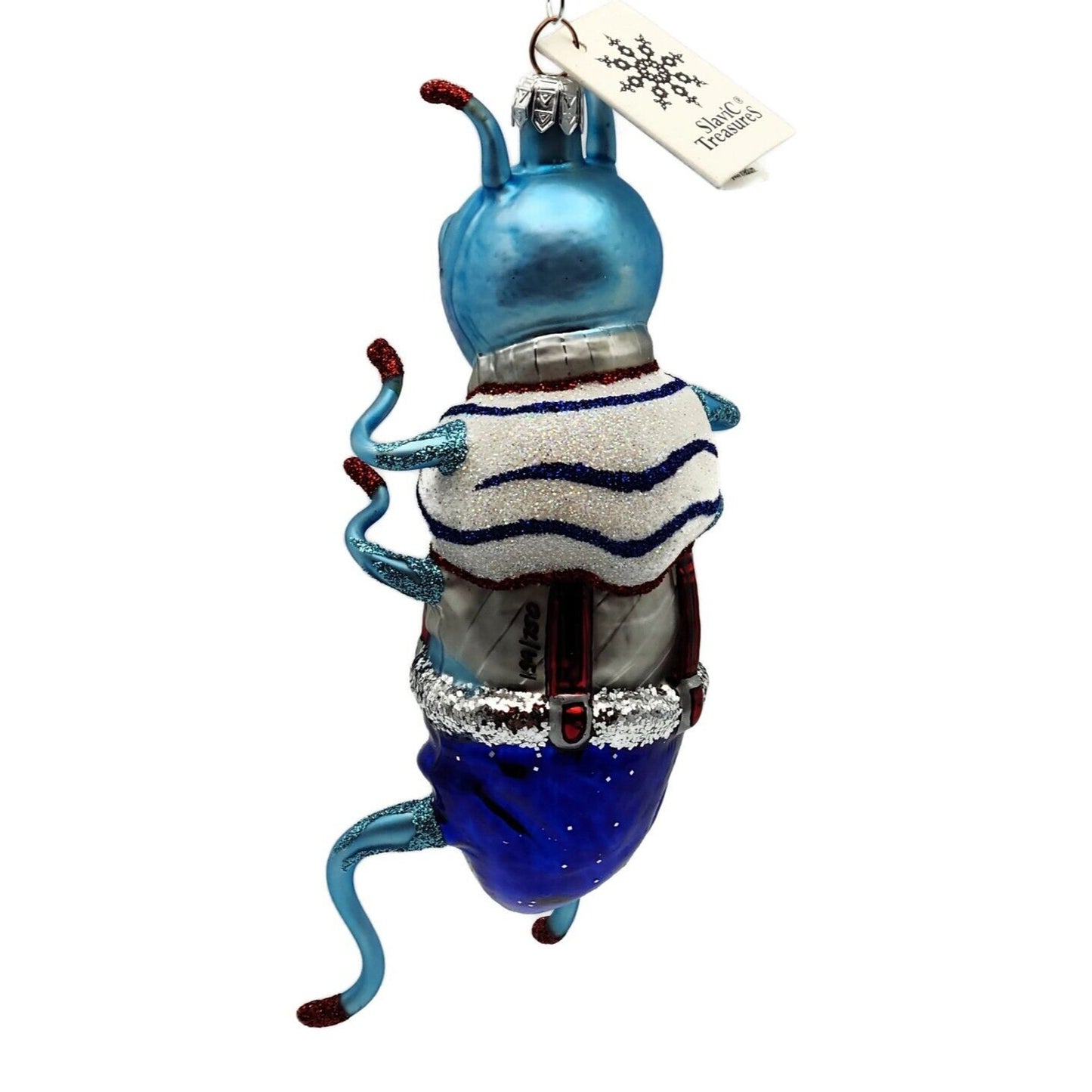 Slavic Treasures Whopper Hopper Blue Bug Halloween Tree Ornament 99-154-B-FB
