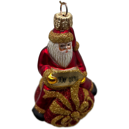 Patricia Breen For You Henry Red Gold Santa Claus Gift Christmas Tree Ornament