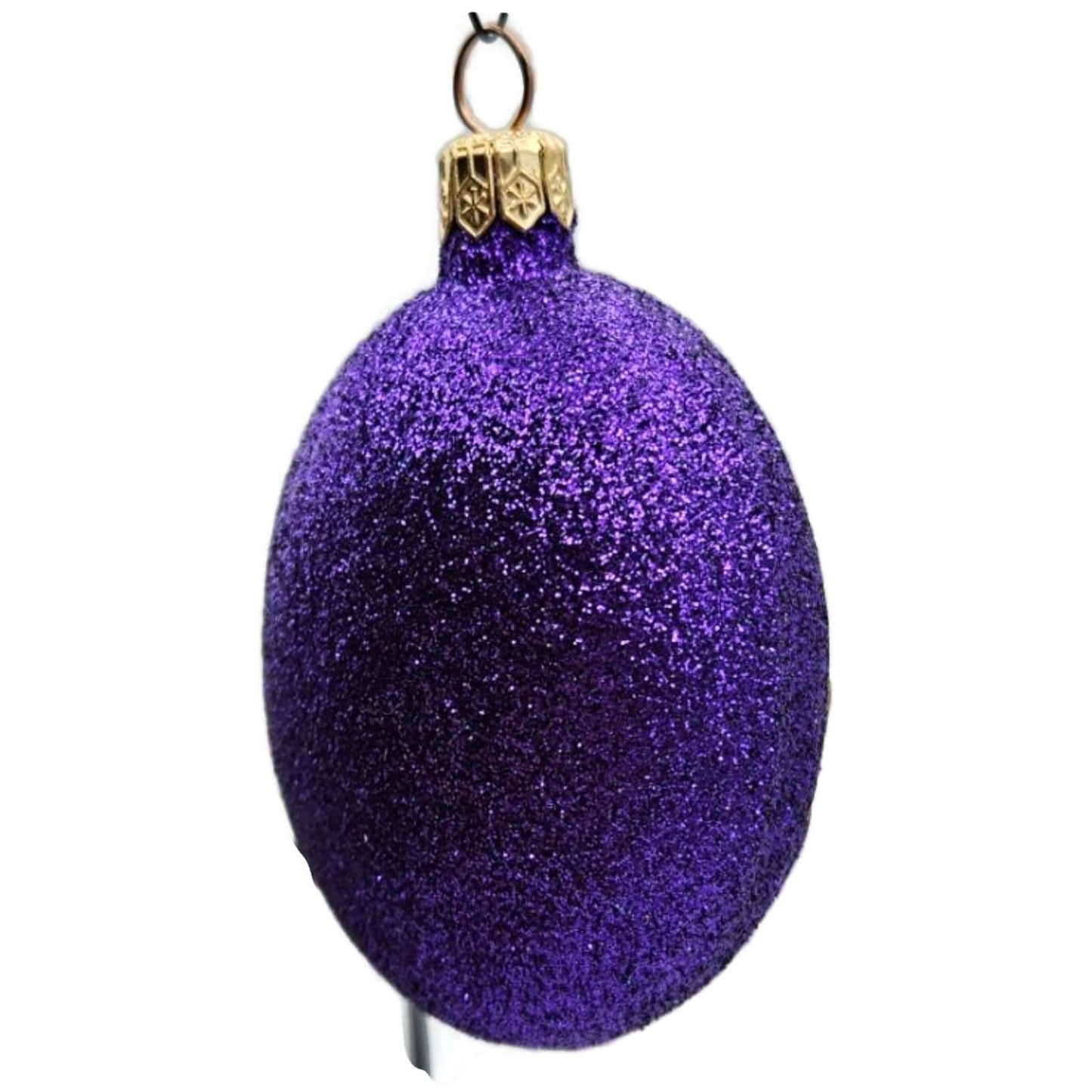 Patricia Breen Cleopatras Scarab Purple Gold Bug Glass Halloween Ornament 9709