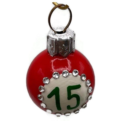 Patricia Breen Anniversary Ball 15 Red Micro Mini Christmas Tree Ornament HCB