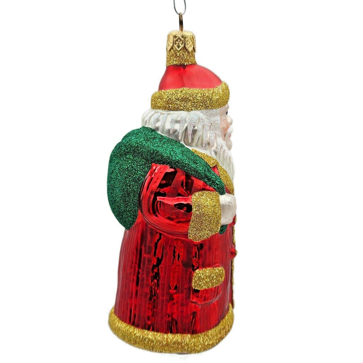 Patricia Breen Striped Santa Claus Red Red Stripes Christmas Tree Ornament