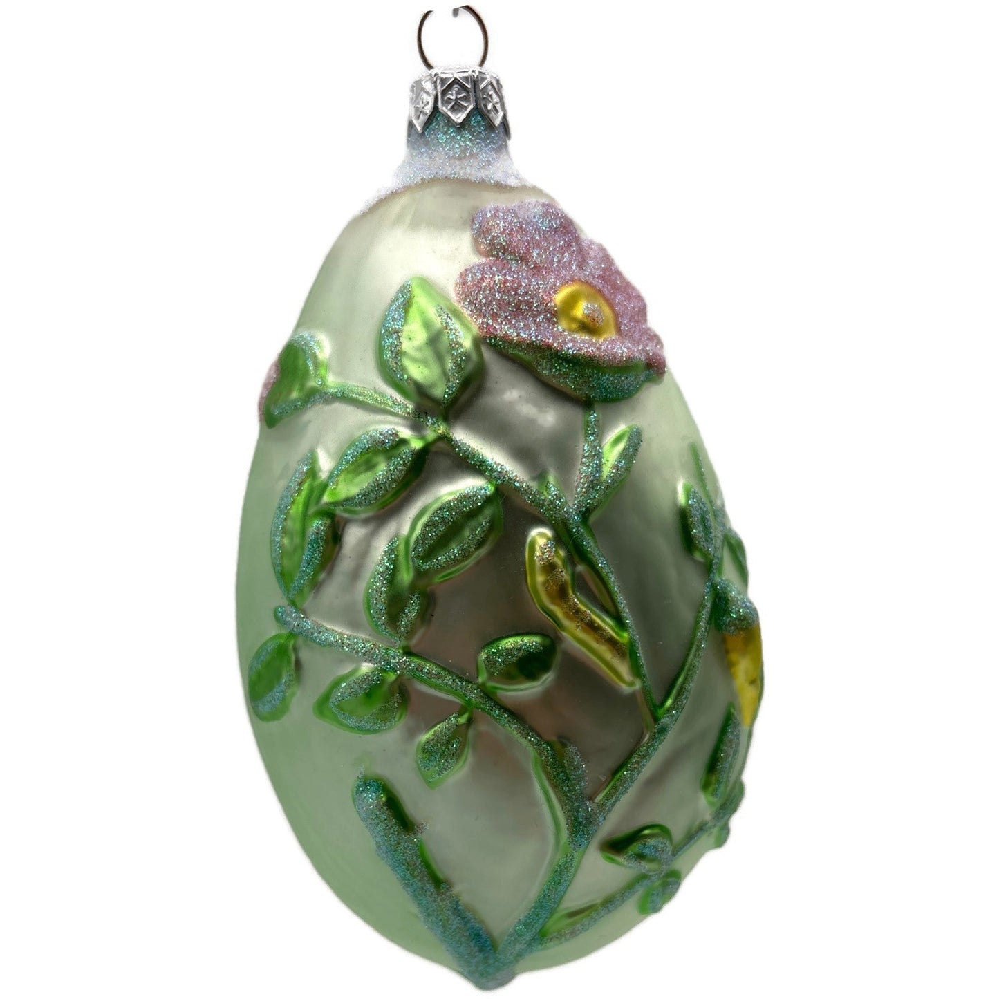 Patricia Breen Chrysalis Egg Green Flowers Easter Spring Christmas Tree Ornament