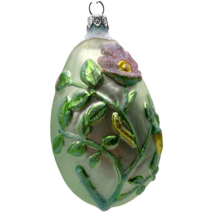 Patricia Breen Chrysalis Egg Green Flowers Easter Spring Christmas Tree Ornament