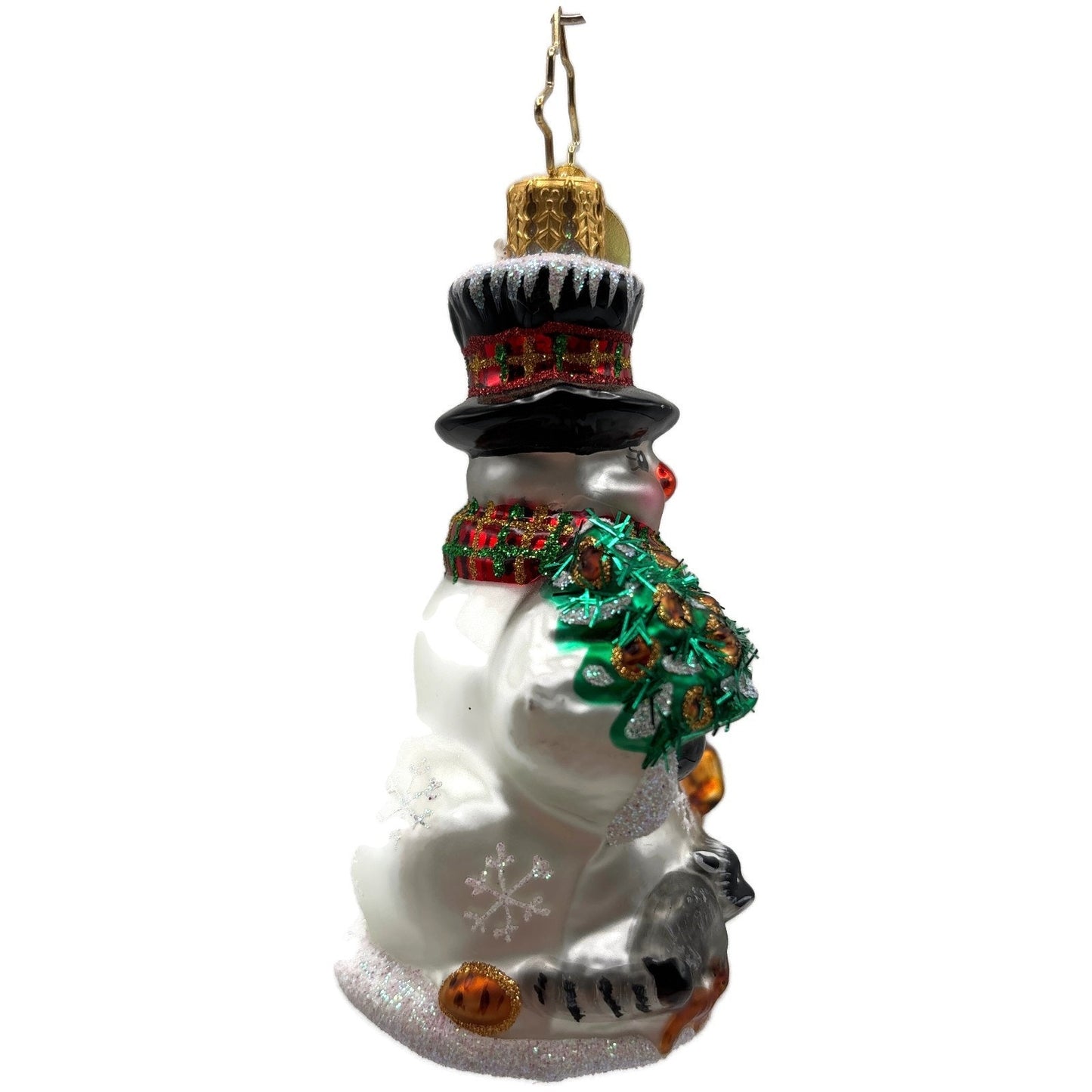 Christopher Radko Feast For Friends Reindeer Snowman Christmas Ornament 1018481