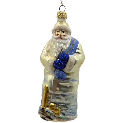 Patricia Breen Santa Of The Safe Harbour Pearl Gold Anchor Bell Summer Ornament
