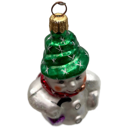 Christopher Radko Frosty Weather Snowman Christmas Tree Ornament 96-SP-14
