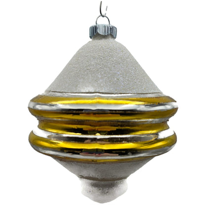 Christopher Radko Shiny Brite Snow Tops Christmas Tree Ornament Set 4001370