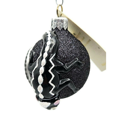 Patricia Breen Once Again for James Chameleon Black Platinum Christmas Ornament