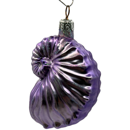 Patricia Breen A Walk on the Beach Lavender Shell Summer Nautical Ornament 9750