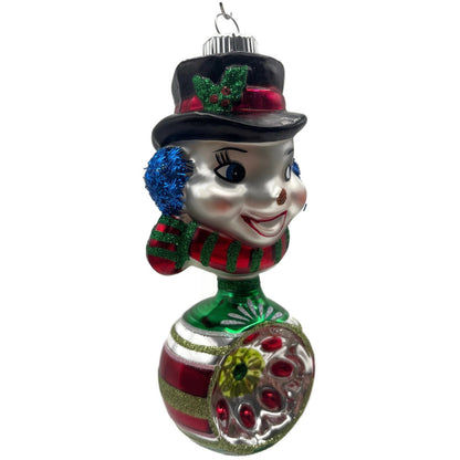 Christopher Radko Shiny Brite Holiday Splendor Santa Deer Christmas Ornament Set