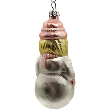 Patricia Breen Snowwoman Pink Scarf Hat Gloves Winter Christmas Tree Ornament