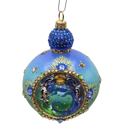 Patricia Breen Ornament Anniversary Reflector Peacock Chameleon Christmas Decor