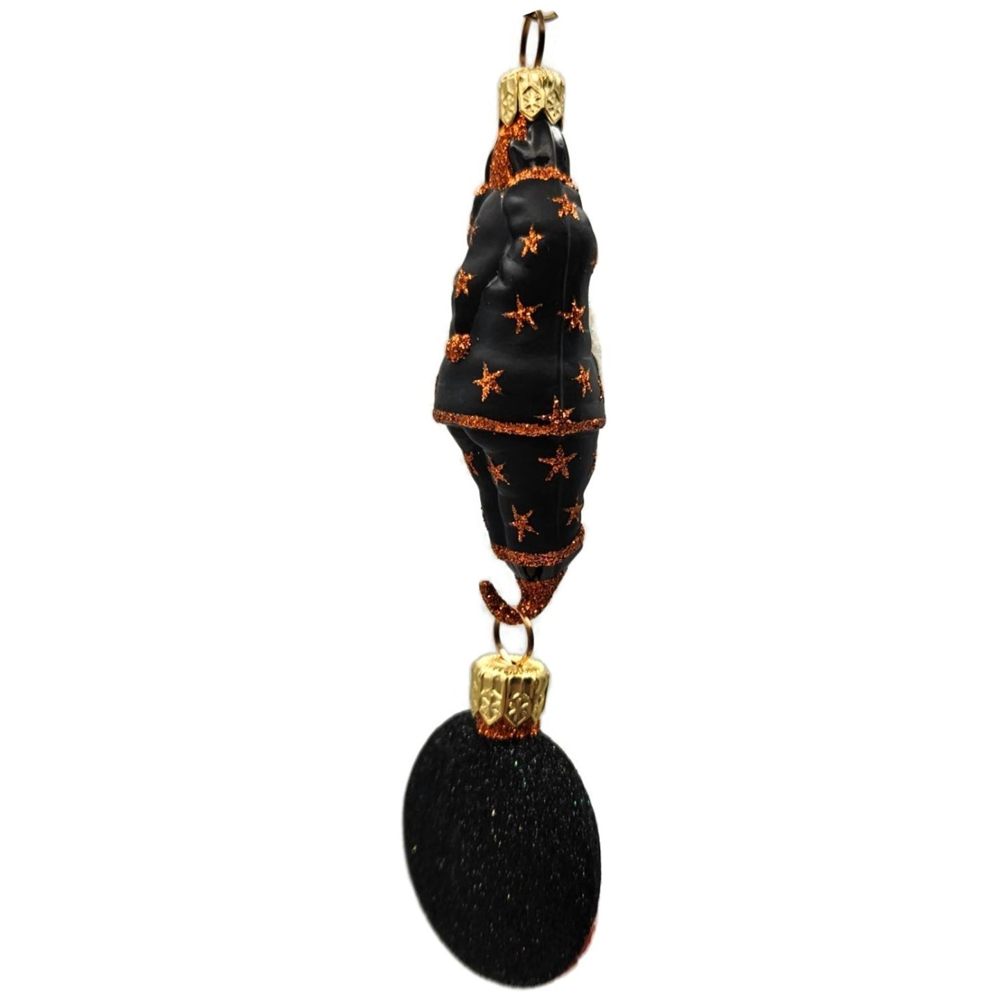 Patricia Breen Cirque de Nicoud Santa Medallion Stars Halloween Ornament CATZ