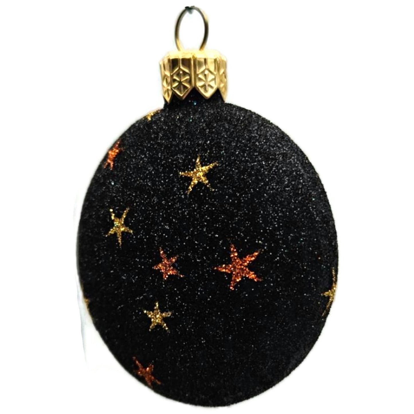 Patricia Breen Halloween Ghostly Medallion Pumpkin StarsBlack Christmas Ornament