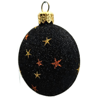 Patricia Breen Halloween Ghostly Medallion Pumpkin StarsBlack Christmas Ornament
