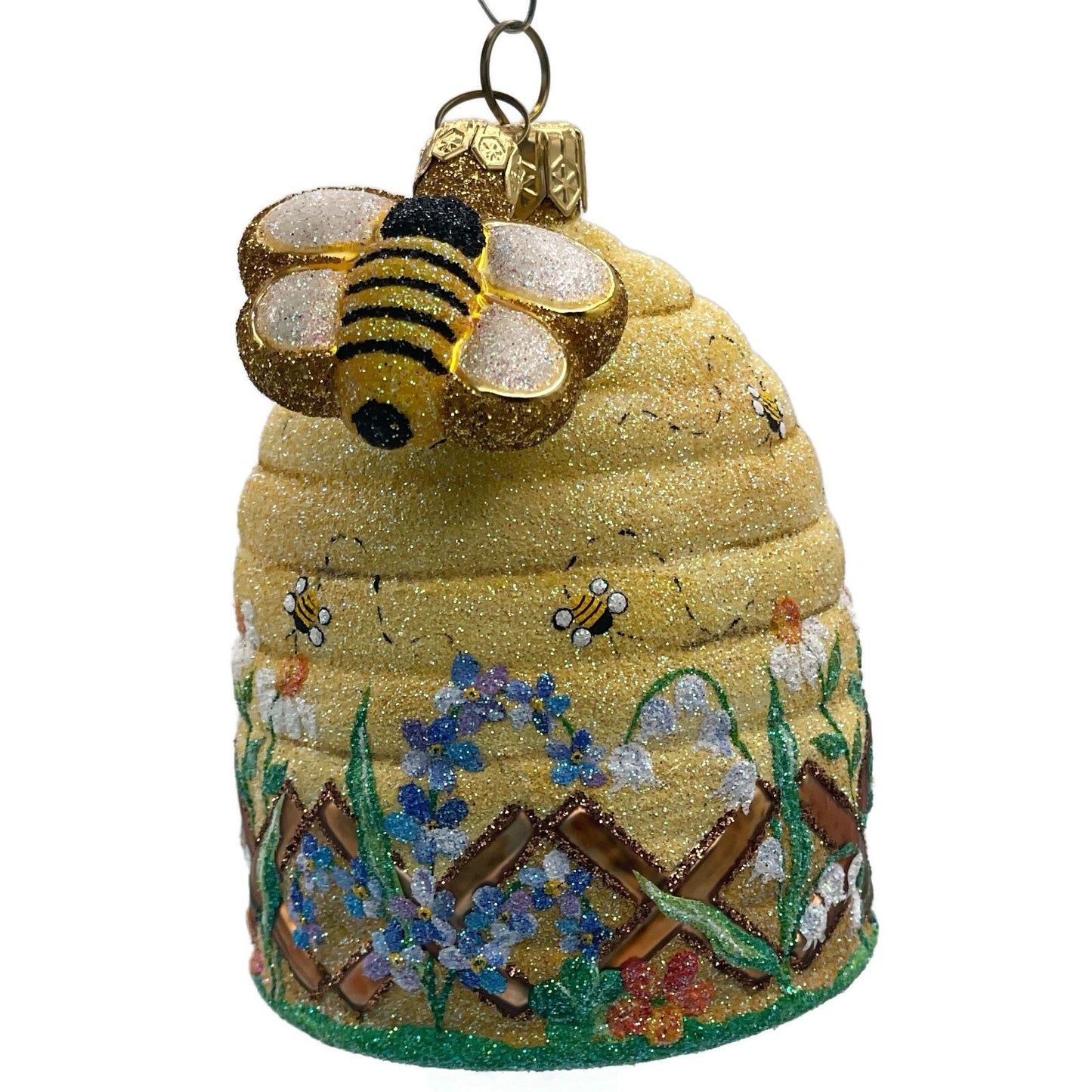 Patricia Breen Chelsea Beeskep Bees Flowers Spring Holiday Christmas Ornament