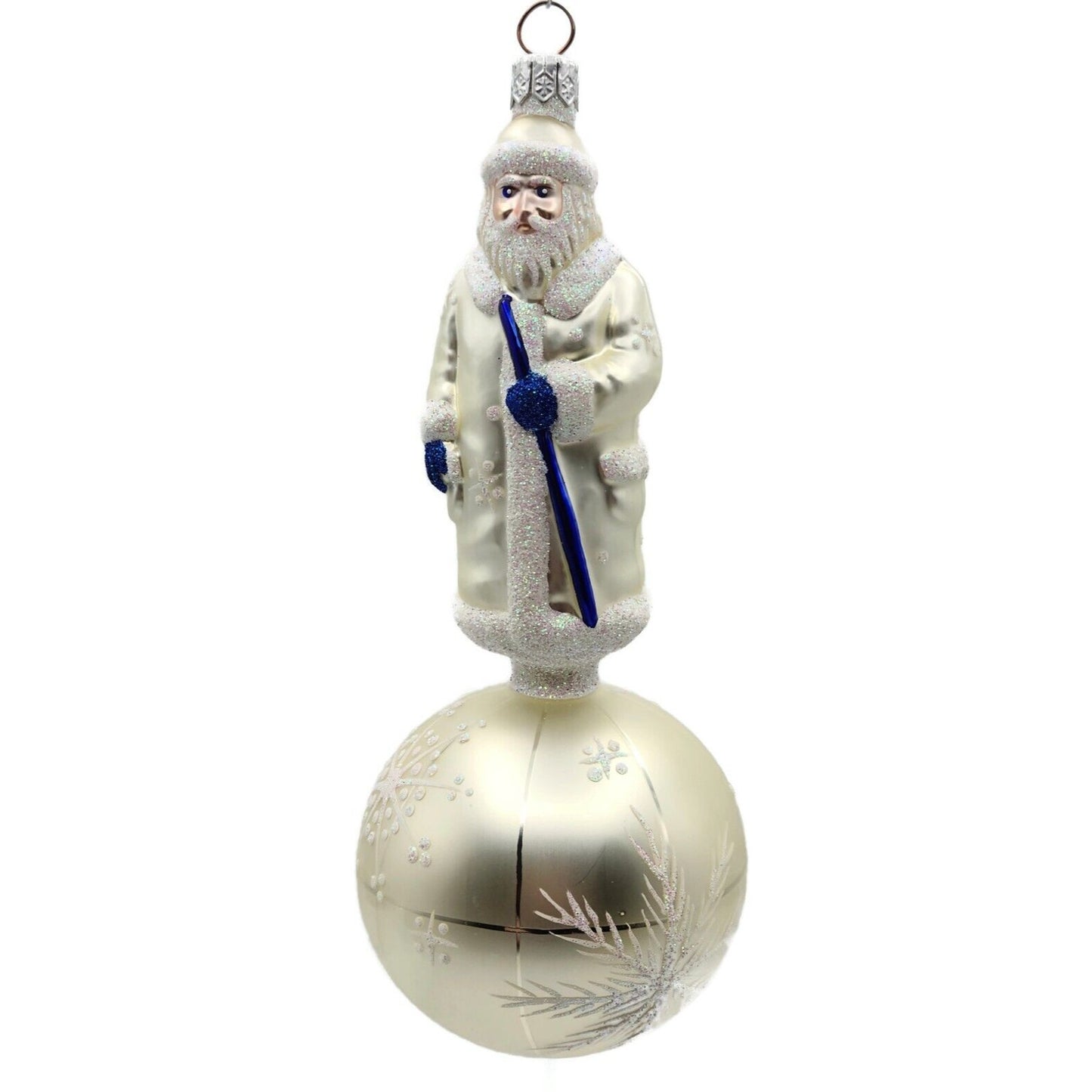 Patricia Breen Sojourning Santa Claus Pearl Traveling Christmas Tree Ornament
