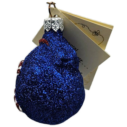 Patricia Breen Peppermint Sack Blue Candy Canes Christmas Tree Ornament HCB