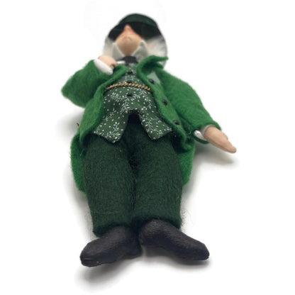 Gladys Boalt Wizard from Wizard Of Oz Handmade Fabric Christmas Ornament Signed
